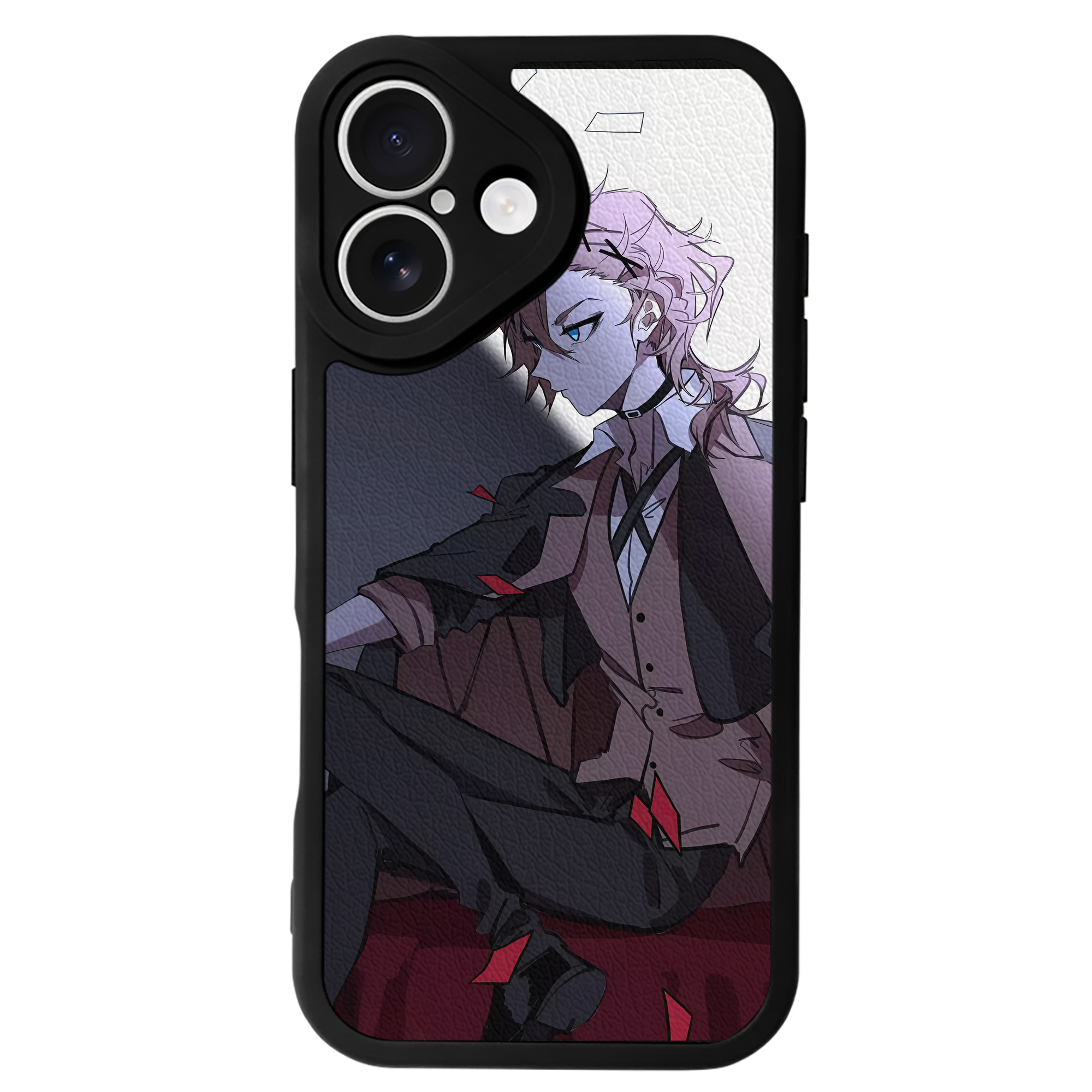 （画像用） 文豪ストレイドッグス Bungo Stray Dogs 【iPhone 16シリーズ対応】シリコンスマホケース（レザー調） 材質：シリコン